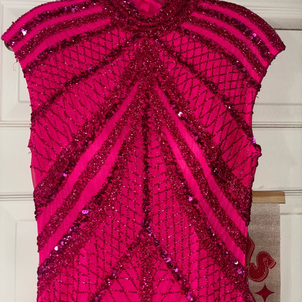 Pink Sequin Dress - Picture 1 of 5